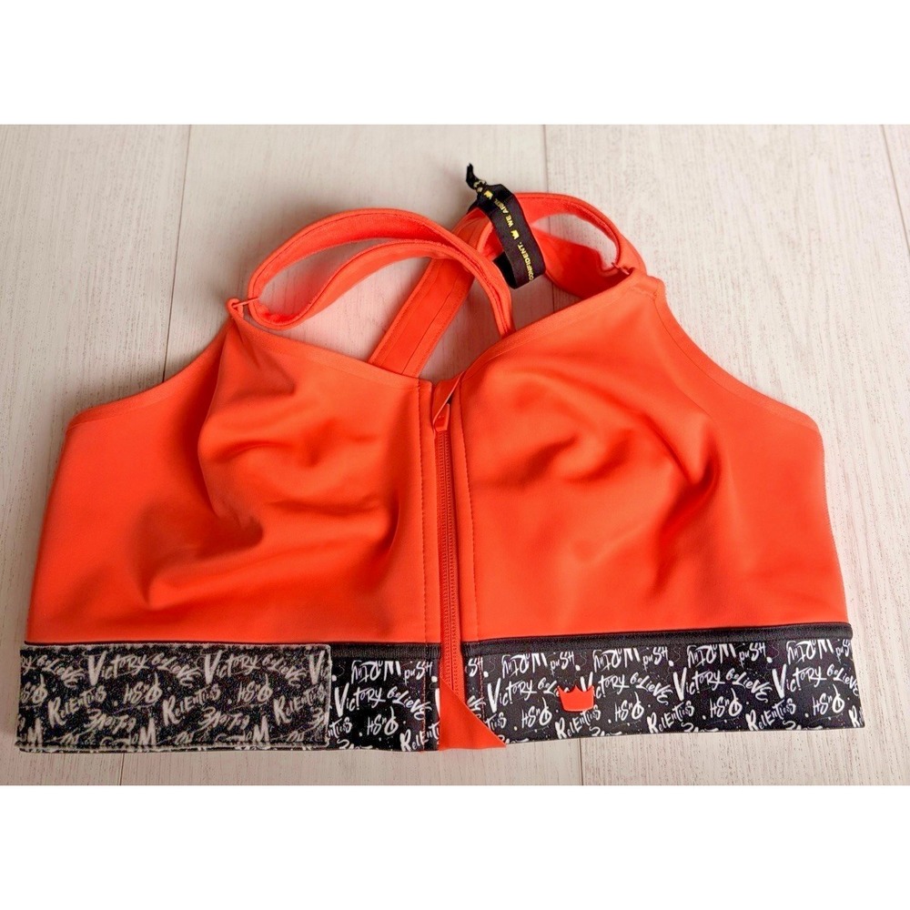 NWOT SHEFIT Bra Flex 110003 Sports Bra Sz 3Luxe Limited Edition Orange Believe